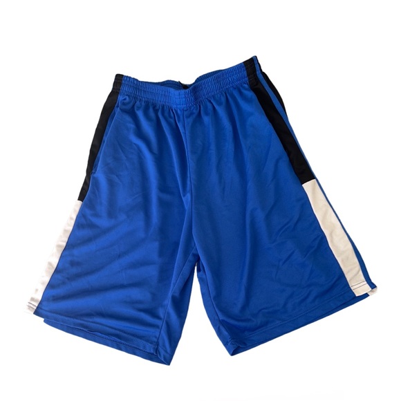 Lot Of 2 Piece Of Conversion Shorts. Polyester. Size Large. Blue & White. Pocket - Picture 3 of 8